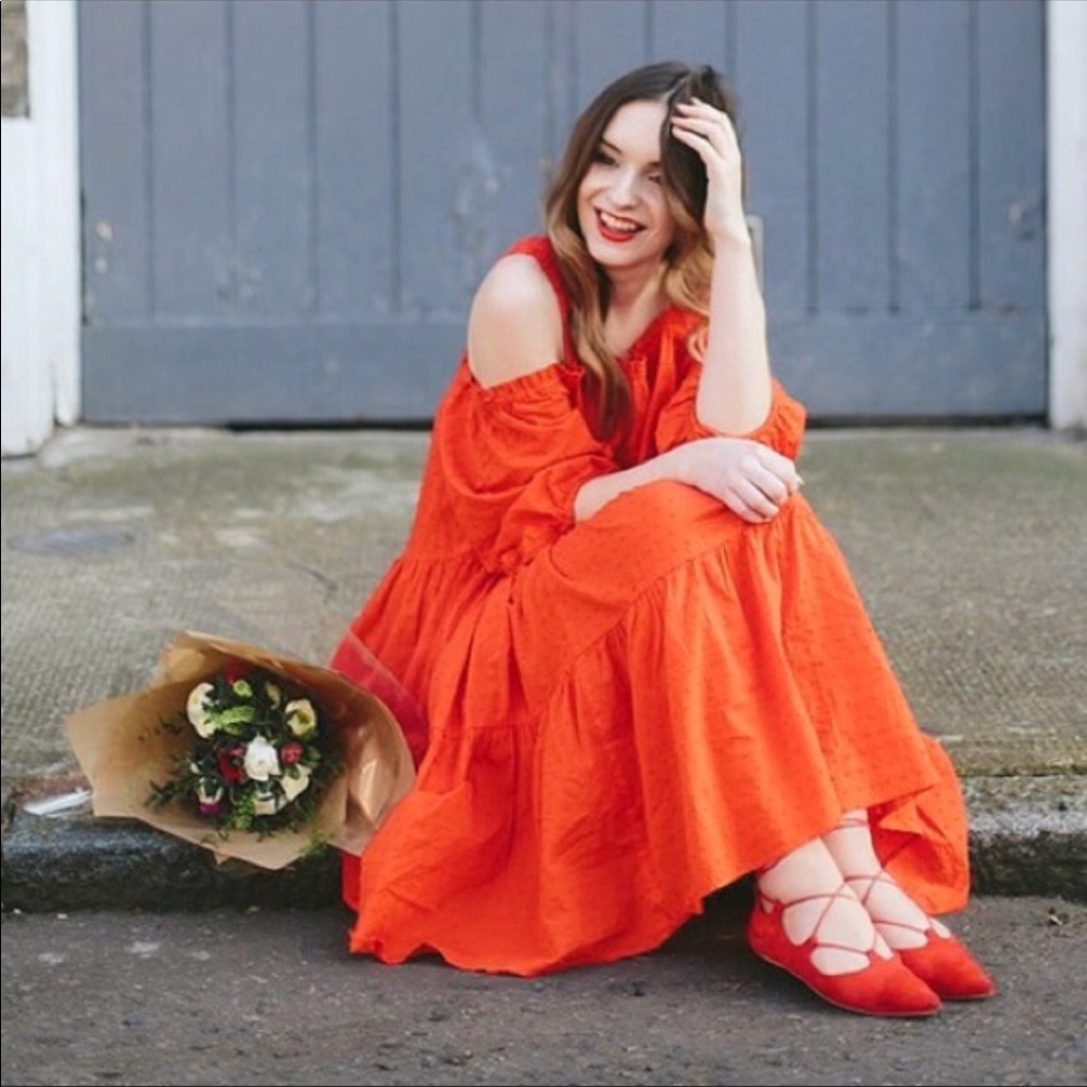 H&M boho dress with tassels .